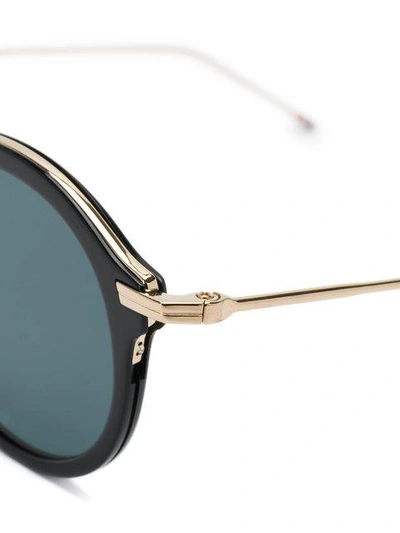 Shop Thom Browne Round Frame Sunglasses