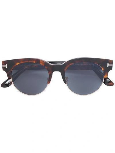 Shop Tom Ford Henri 02 Sunglasses In Brown