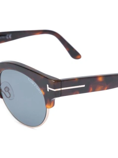 Shop Tom Ford Henri 02 Sunglasses In Brown