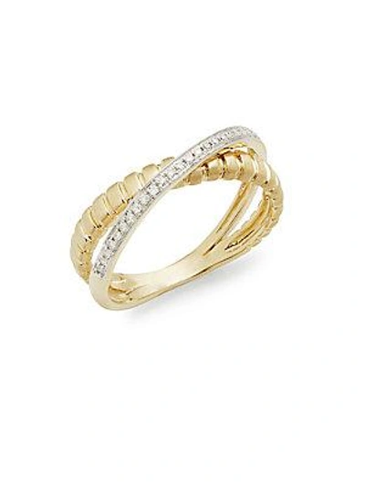 Shop Kc Designs Diamond And 14k Yellow Gold Ring