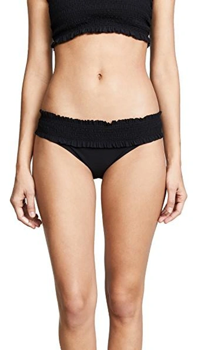 Shop Tory Burch Costa Hipster Bikini Bottoms In Black