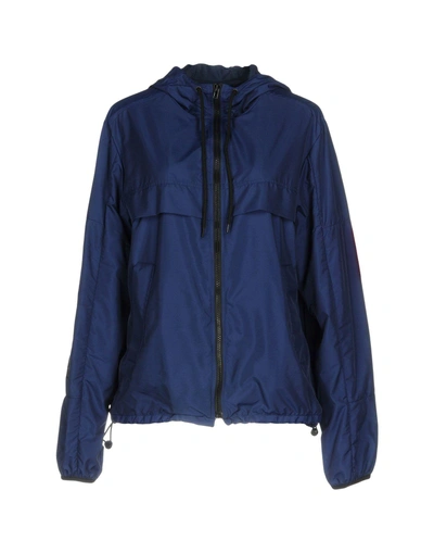 Shop Msgm Jackets In Dark Blue