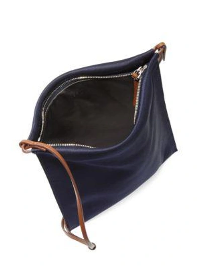Shop The Row Large Leather Medicine Crossbody Pouch In Navy