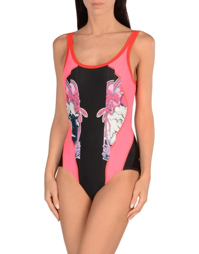 Shop Stella Mccartney One-piece Swimsuits In Fuchsia