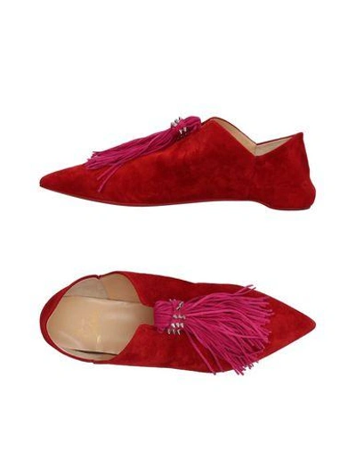 Shop Christian Louboutin Loafers In Red