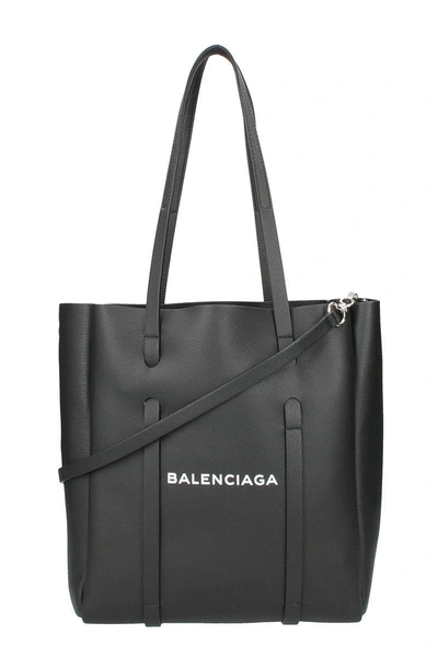 Shop Balenciaga Every Day Tote Xs Black Leather