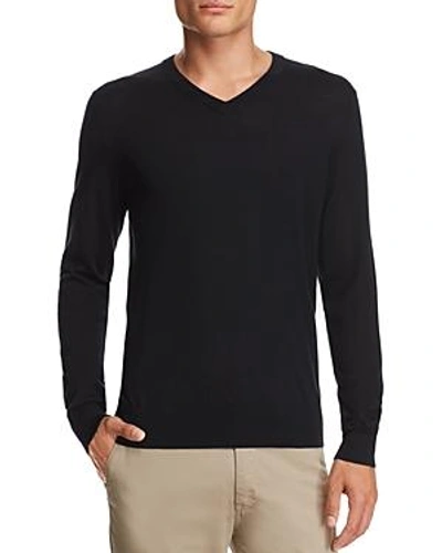 Shop Theory Riland New Sovereign Slim Fit V-neck Sweater In Eclipse
