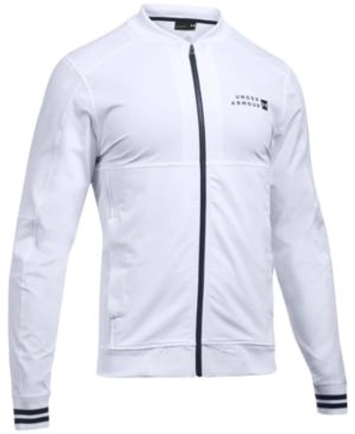 Under Armour Men's Sportstyle Storm Bomber Jacket In White | ModeSens