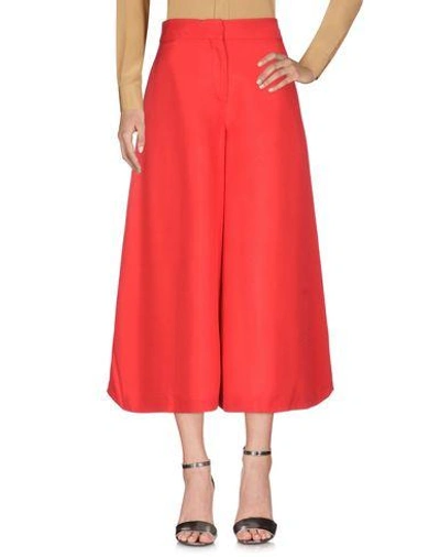 Shop Valentino Casual Pants In Red