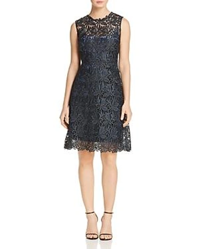 Shop Elie Tahari Ophelia 2-in-1 Dress - 100% Exclusive In Navy/black