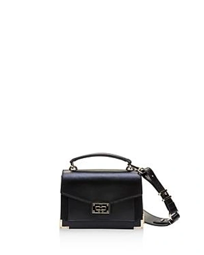 Shop The Kooples Emily Small Leather Satchel In Black