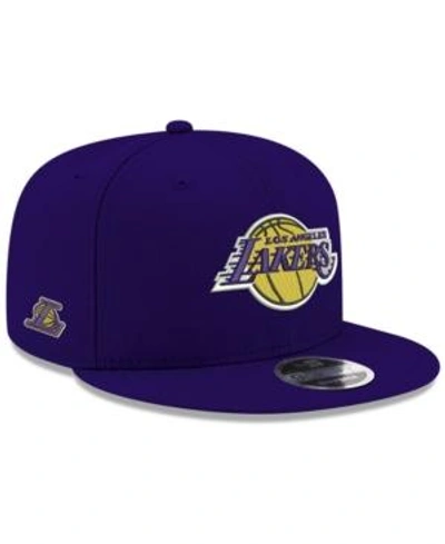 Shop New Era Los Angeles Lakers Basic Link 9fifty Snapback Cap In Purple
