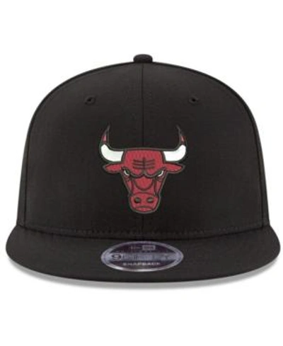 Shop New Era Chicago Bulls Basic Link 9fifty Snapback Cap In Black
