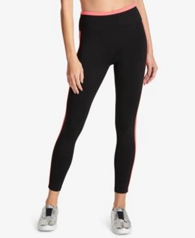 Shop Dkny Sport High-rise Active Leggings In Vibrant Pink