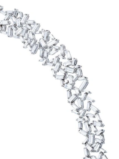 Shop Suzanne Kalan Baguette Diamond Necklace - Metallic
