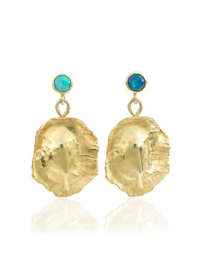 Shop Orit Elhanati Ocean Shield Opal Earrings - Multicolour