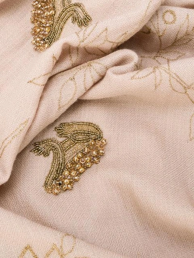 Shop Janavi Bedazzeled Frogs Scarf - Neutrals