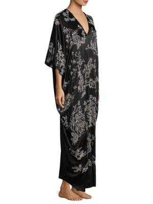 natori silk caftan