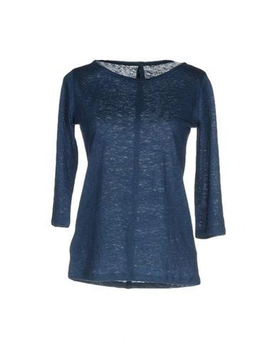 Shop Majestic Basic Top In Blue