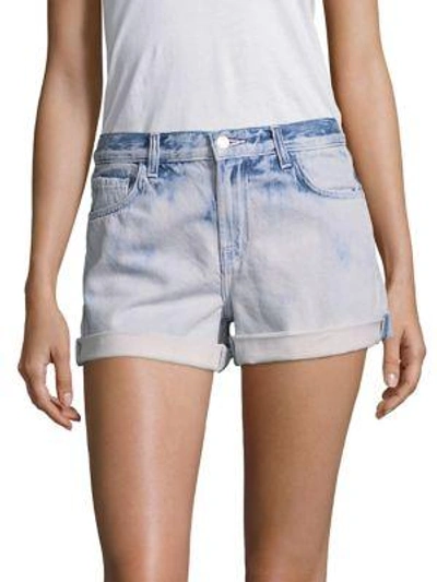 Shop J Brand Light Washed Denim Shorts In Dazed