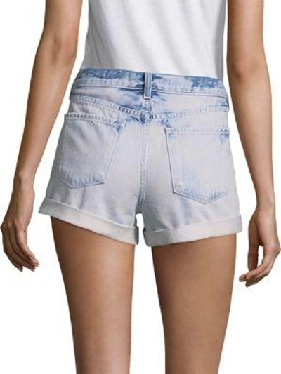 Shop J Brand Light Washed Denim Shorts In Dazed