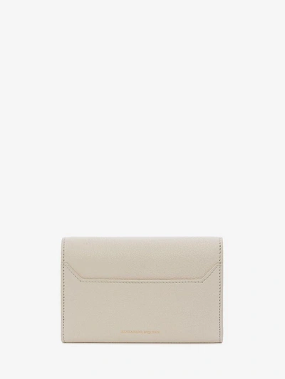 Shop Alexander Mcqueen Box Continental Wallet In White