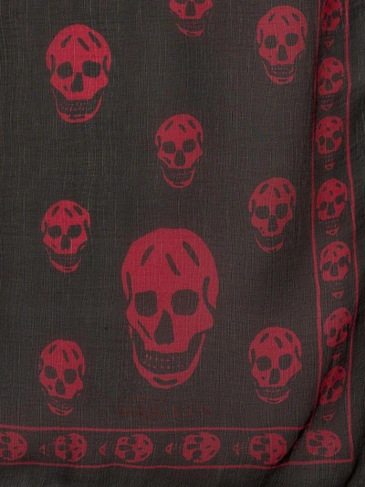 Shop Alexander Mcqueen Klassisches Skull-foulard Aus Seidenchiffon