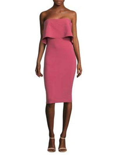 Shop Likely Driggs Strapless Dress In Mauvewood
