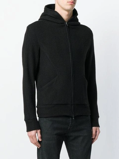 Shop Attachment Hooded Zipped Jacket In Black