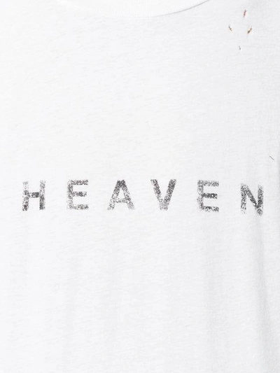 Shop Saint Laurent Heaven Print T-shirt - White