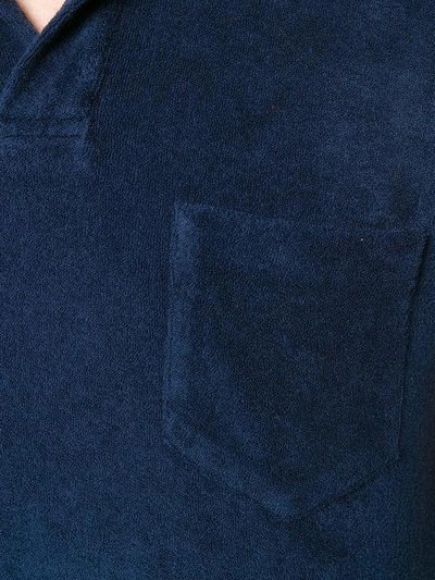 Shop Orlebar Brown Classic Polo Shirt In Blue
