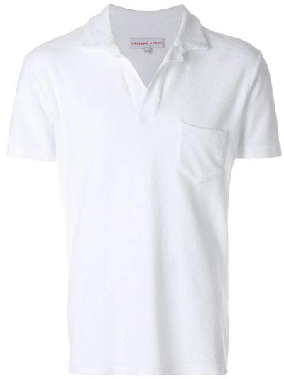Shop Orlebar Brown Classic Polo Shirt In White