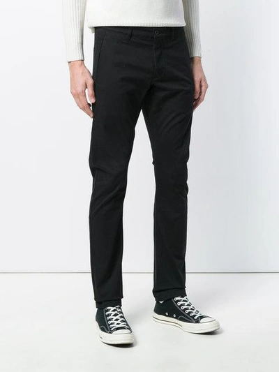 Shop Attachment Gathered Straight Leg Trousers In Black
