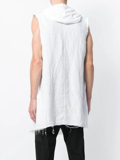 Shop Lost & Found Rooms Sleeveless Longline Cardigan - White