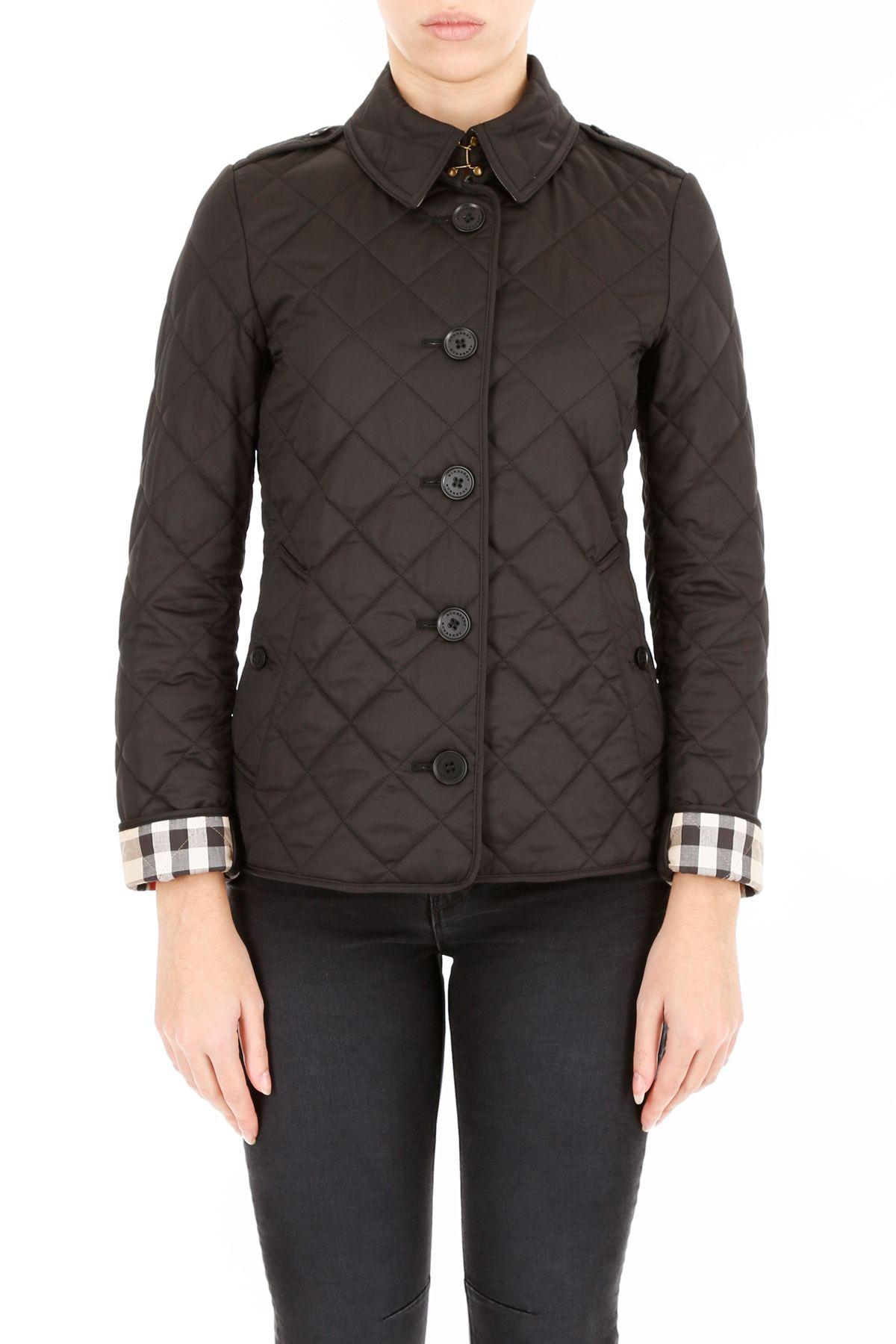 burberry frankby quilted jacket black