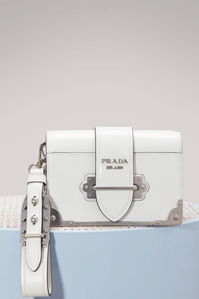 Shop Prada Mini Cahier Crossbody Bag