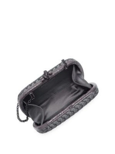 Shop Bottega Veneta Knot Clutch Bag In Mink