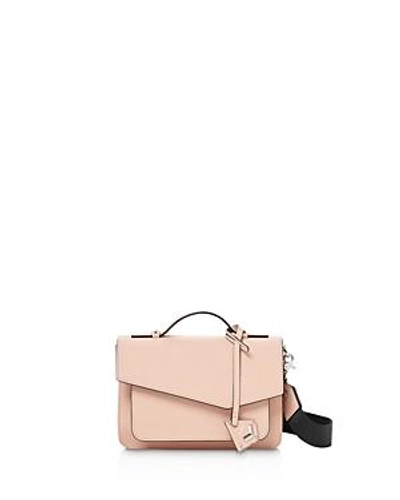 Shop Botkier Cobble Hill Leather Crossbody In Blush/gold