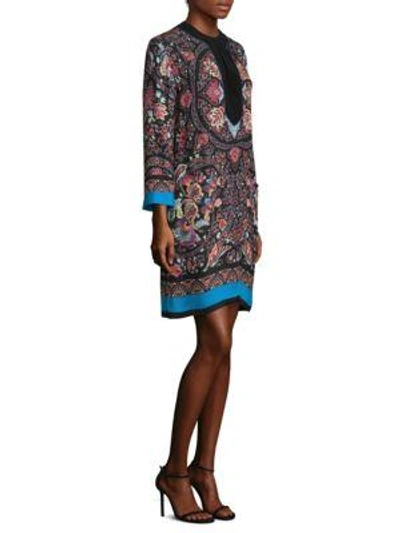 Shop Etro Garden Paisley Tunic In Black Multi