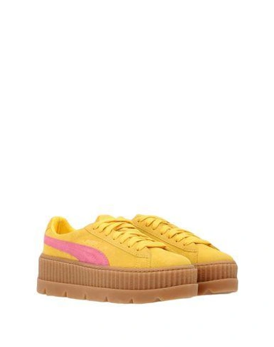 Shop Fenty X Puma Sneakers In Yellow