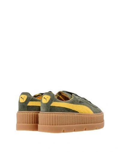 Shop Fenty X Puma Sneakers In Military Green