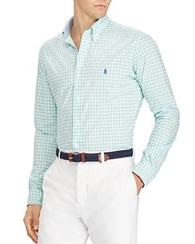 Shop Polo Ralph Lauren Gingham Standard Fit Button-down Shirt In Green