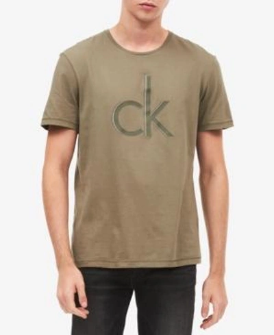 Shop Calvin Klein Jeans Est.1978 Men's Graphic-print T-shirt In Kalamata