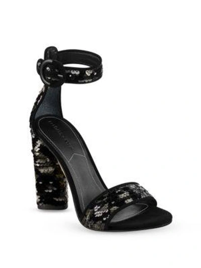 Shop Kendall + Kylie Giselle Sparkle High Heel Sandals In Black