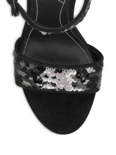 Shop Kendall + Kylie Giselle Sparkle High Heel Sandals In Black