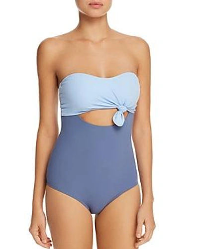 Shop Flagpole Nora One Piece Swimsuit In Bay/niagra