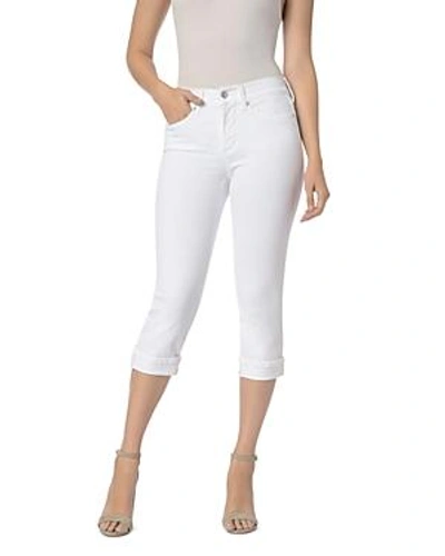 Shop Nydj Marilyn Cuffed Crop Jeans In Optic White