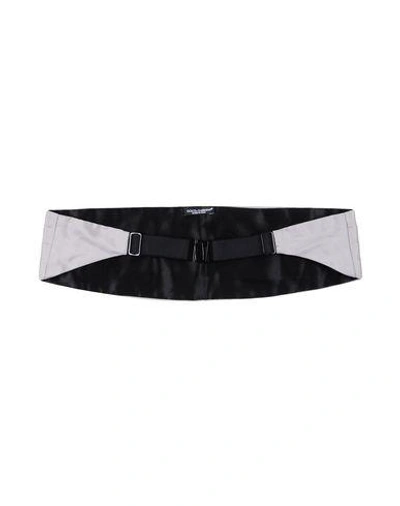Shop Dolce & Gabbana Man Belt Light Grey Size 32 Silk