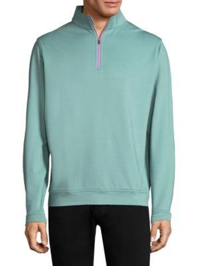 Shop Peter Millar Half-zip Sweater In Cape Red
