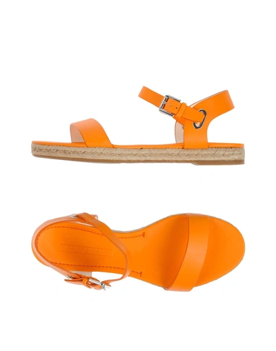 Shop Ralph Lauren Sandals In Orange